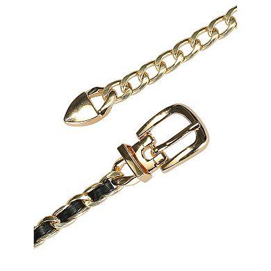 Women's Rhinestone Sparkle Chain Plus Size Waist Belt 26.38-37.40"