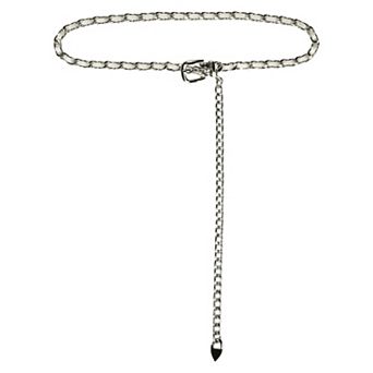 Women's Rhinestone Sparkle Chain Plus Size Waist Belt 26.38-37.40"