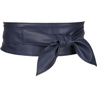 Women's Plus Size Obi Belts Bow Self-Tie Wrap Around Wide Sash Waistband Belt for Dresses