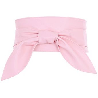 Women's Plus Size Obi Belts Bow Self-Tie Wrap Around Wide Sash Waistband Belt for Dresses