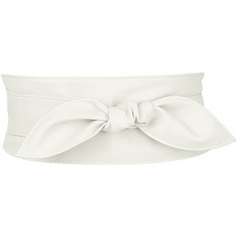 Women's Plus Size Obi Belts Bow Self-Tie Wrap Around Wide Sash Waistband Belt for Dresses