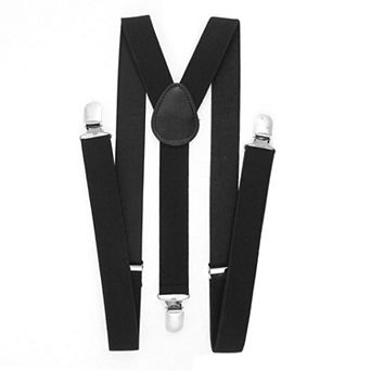 Women's Adjustable Metal Clamp Elastic Suspenders Braces One Size