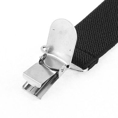 Women's Adjustable Metal Clamp Elastic Suspenders Braces One Size