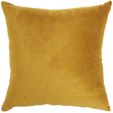 Mina Victory Luminecence Metallic Splash Gold Throw Pillow