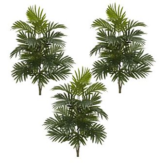 nearly natural 3 pc 30 in Areca Palm Artificial Plant Set