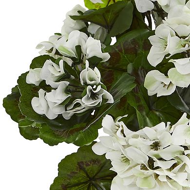 nearly natural 3-pc. UV Resistant Geranium Artificial Bush Set