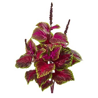 nearly natural 23 in Coleus Bush Artificial Plant