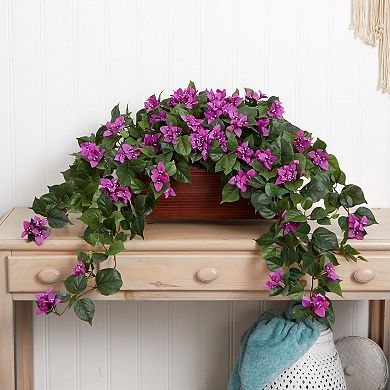 nearly natural Bougainvillea Artificial Plant in Decorative Planter