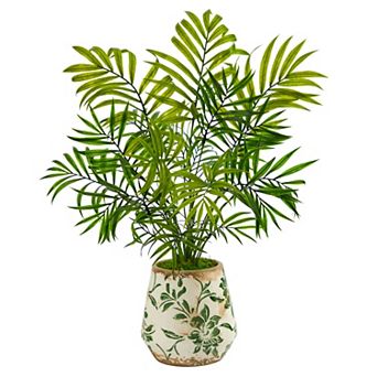 nearly natural Artificial Palm Tree in Floral Vase