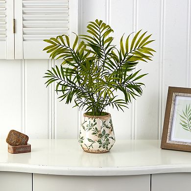 nearly natural Artificial Palm Tree in Floral Vase