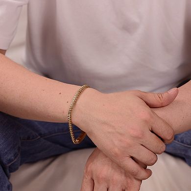 Men's LYNX Stainless Steel Foxtail Chain Bracelet