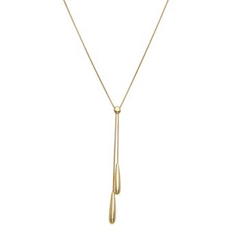 Nine West Gold Tone Lariat Necklace
