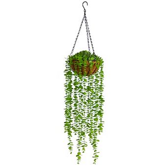 nearly natural 36 in Artificial Eucalyptus Hanging Plant