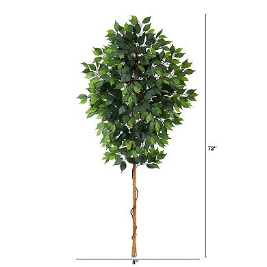nearly natural 6-ft. No Pot Ficus Artificial Tree