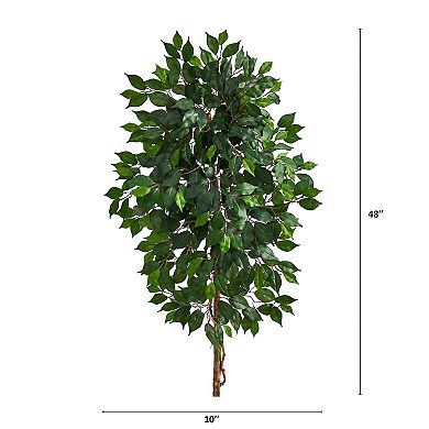 nearly natural 4-ft. No Pot Single Ficus Artificial Tree