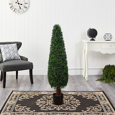nearly natural 4-ft. UV Resistant Boxwood Topiary Artificial Tree