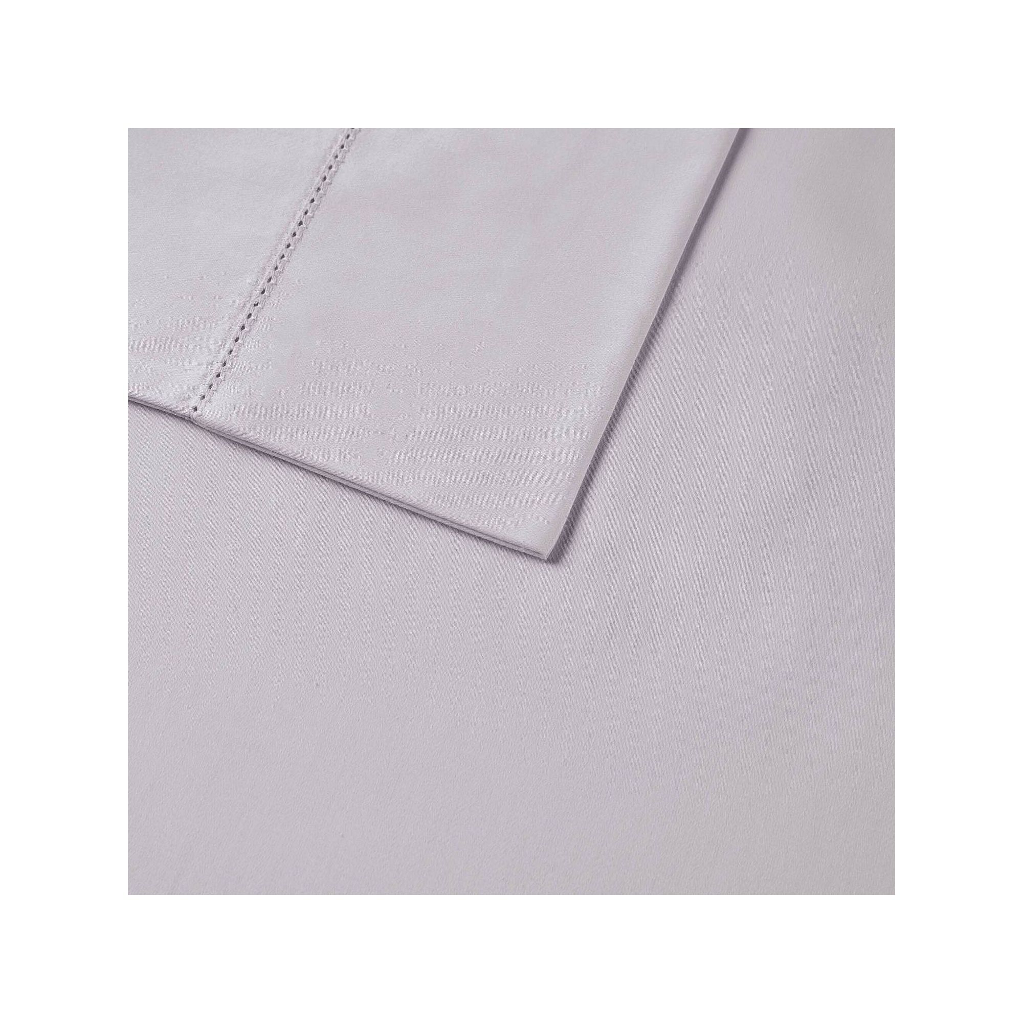 Madison Park 500-Thread Count Egyptian Cotton Deep Pocket Sheet Set, Purple