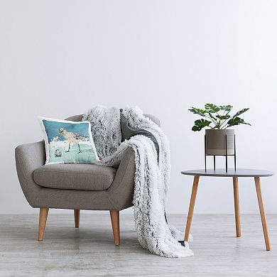 Stupell Home Decor Beach Bird Decorative Throw Pillow