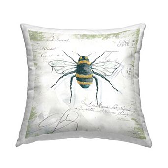 Stupell Home Decor Quaint Honey Bee Decorative Throw Pillow