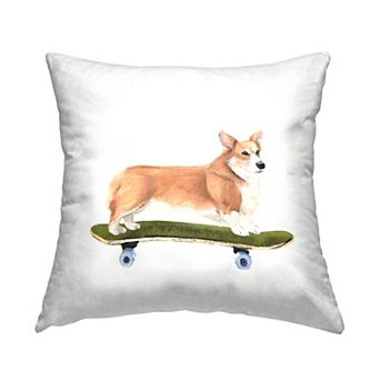Stupell Home Decor Playful Corgi Decorative Throw Pillow