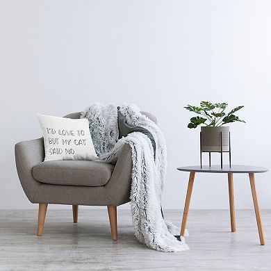Stupell Home Decor But My Cat Said No Decorative Throw Pillow