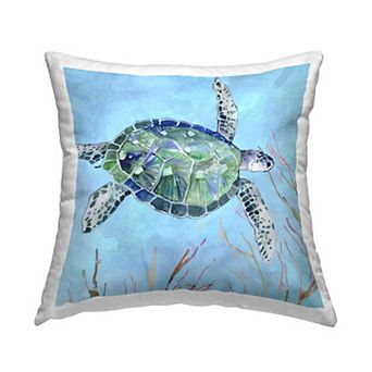 Stupell Home Decor Speckled Sea Tortoise Decorative Throw Pillow