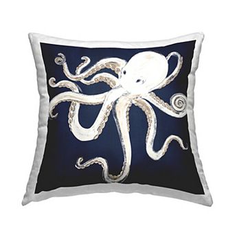 Stupell Home Decor Whimsical Nautical Octopus Decorative Throw Pillow