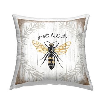 Stupell Home Decor Just Let it Be Decorative Throw Pillow