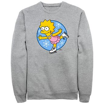 Men's The Simpsons Lisa Ice Skating Princess Graphic Fleece