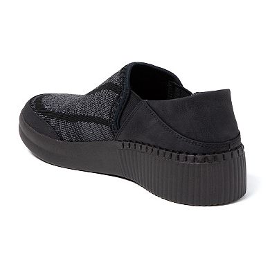 Women's Dearfoams Lee Knit Twin Gore Slip-On Shoes