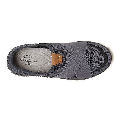 Original Comfort by Dearfoams Women's Livie X Strap Knit Trainer Shoes