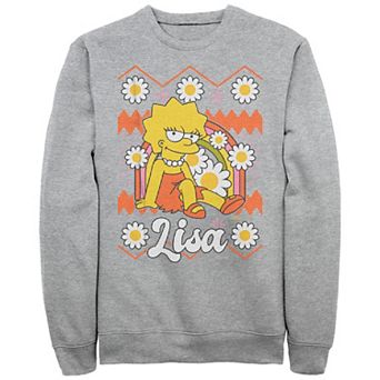 Men's The Simpsons Lisa Christmas Sweater Graphic Fleece