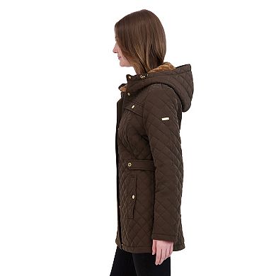 Women's Halitech Quilted Jacket with Faux Fur Hood