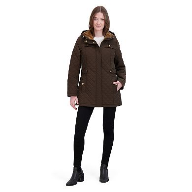 Women's Halitech Quilted Jacket with Faux Fur Hood