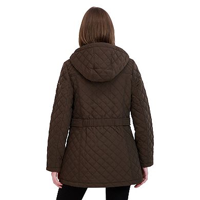 Women's Halitech Quilted Jacket with Faux Fur Hood