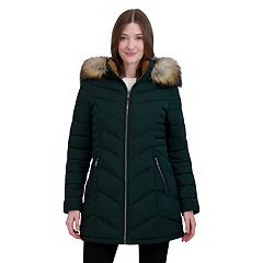 Women's Sebby Collection Hooded Cozy Lined Puffer Coat