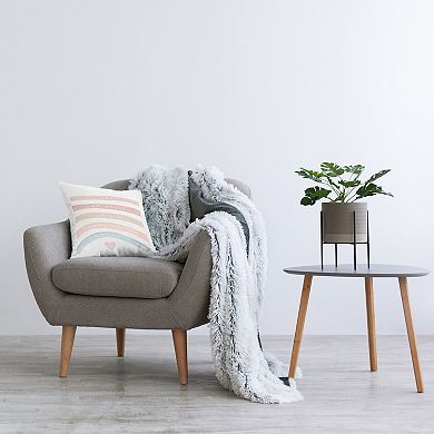 Stupell Home Decor I Am Loved Self Confidence Pastel Rainbow Throw Pillow