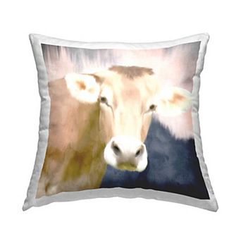 Stupell Home Decor Country Cattle Cow Farm Throw Pillow