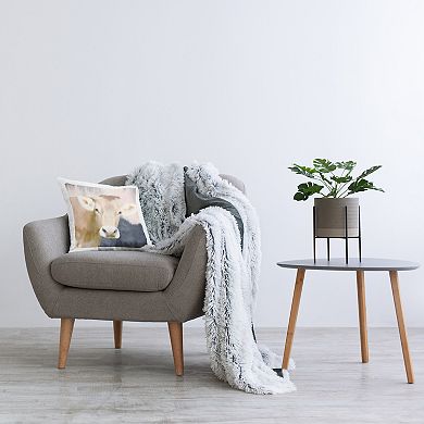 Stupell Home Decor Country Cattle Cow Farm Throw Pillow