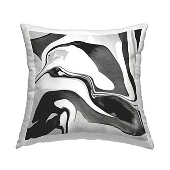 Stupell Home Decor Abstract Black & White Swirl Pattern Throw Pillow