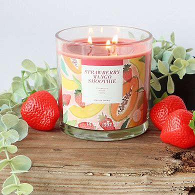 Sonoma Goods For Life® Strawberry Mango Smoothie 14-oz. Single Pour Scented Candle Jar