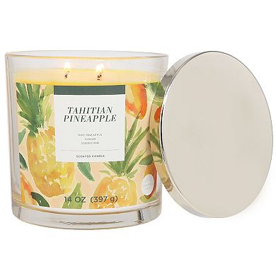 Sonoma Goods For Life® Tahitian Pineapple 14-oz. Single Pour Scented Candle Jar