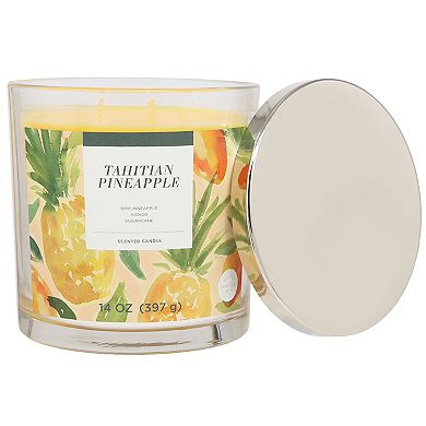 Sonoma Goods For Life® Tahitian Pineapple 14-oz. Single Pour Scented Candle Jar