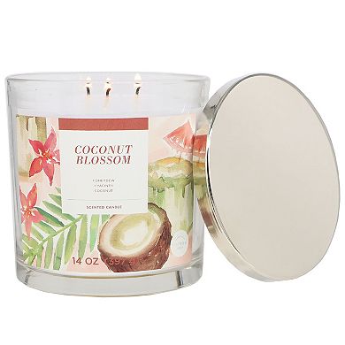 Sonoma Goods For Life® Coconut Blossom 14-oz. Single Pour Scented Candle Jar