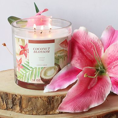 Sonoma Goods For Life® Coconut Blossom 14-oz. Single Pour Scented Candle Jar