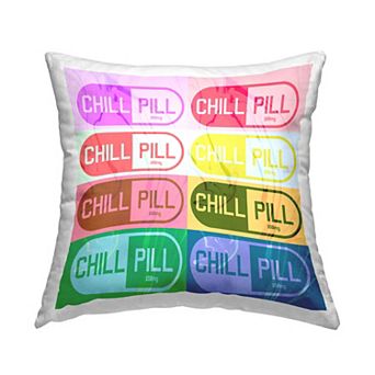Stupell Home Decor Chill Pill Pop Style Throw Pillow