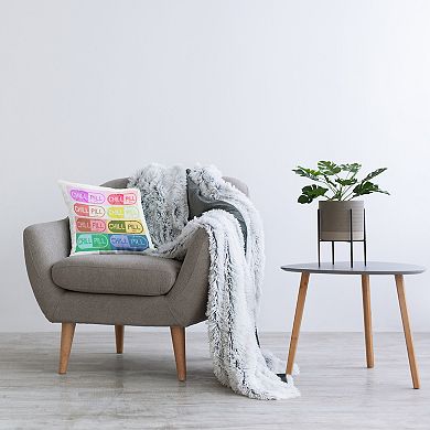 Stupell Home Decor Chill Pill Pop Style Throw Pillow