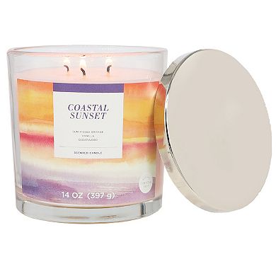 Sonoma Goods For Life® Coastal Sunset 14-oz. Single Pour Scented Candle Jar