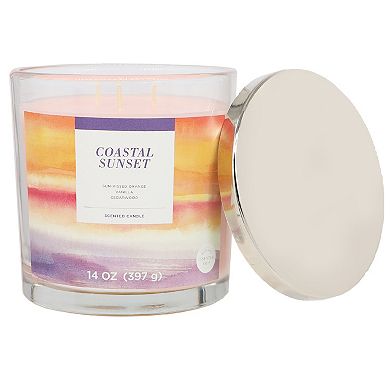 Sonoma Goods For Life® Coastal Sunset 14-oz. Single Pour Scented Candle Jar