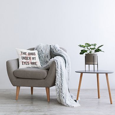 Stupell Home Decor Trendy Bags Under Eyes Throw Pillow